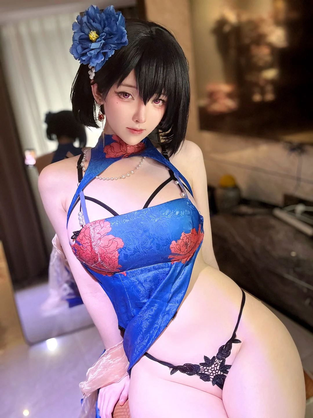 一小央泽 - 碧蓝航线 建武 旗袍 [87P,7V-1.85GB] tg@simisebaisi 【丝足阁】004.webp